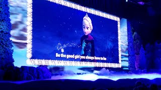 Frozen quotLet it Goquot Singalong Hollywood Studios singing starts at 100 memories [upl. by Clance510]