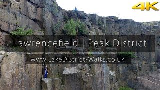 Peak District Climb Pulpit Groove Climb  Lawrencefield Quarry  Phantom 3 Drone 4KUHD [upl. by Atirec]