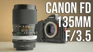 Technical Lens Review Canon FD 135mm f35 SC [upl. by Hsreh]