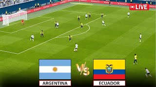 🔴LIVE  ARGENTINA vs ECUADOR I 5 JULY 2024 I LIVE MATCH STREAMING I eFOOTBALL PES 21 GAMEPLAY [upl. by Anadal]