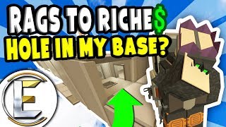 Big Hole In My Base  Unturned Roleplay Survival Rags to Riches Reboot 25  A Failed Raid RP [upl. by Idalina]