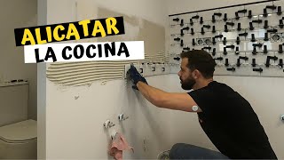 👉 a ALICATAR la COCINA de la CASA CONTENEDOR 🏠 Repaso de la LECHADA del Suelo💥CAMBIO INCREÍBLE 💥 [upl. by Britta]