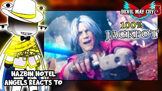 Hazbin Hotel Angel React To Dante VS Vergil Part 8 quotDMC 5quot  Devil May Cry 5  Gacha React [upl. by Selrhc]