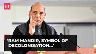 ‘Ram mandir Symbol of Decolonisation…’ Rajnath Singh at ‘Tryst with Ayodhya’ book launch [upl. by Yenahc]