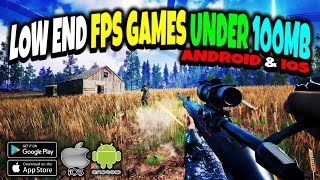 Low End FPS Games UNDER 100MB For ANDROID amp iOS 2024 With High Graphics [upl. by Kcirdled]