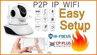 ip camera installation and configuration in hindi 2018  Hifocus p2p ip wifi camera  ip camera [upl. by Neelrak]