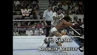 Tito Santana vs Brooklyn Brawler Prime Time Sept 24th 1990 [upl. by Vicki611]