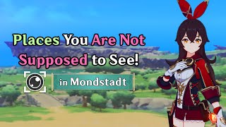 Mondstadt in 2D Mondstadt Locations You Are Not Supposed to See [upl. by Eyeleen]