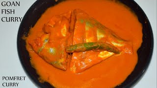 Goan Fish Curry Recipe  How To Make Goan Style Pomfret Curry  Authentic Goan fish Curry Recipe [upl. by Laenej]