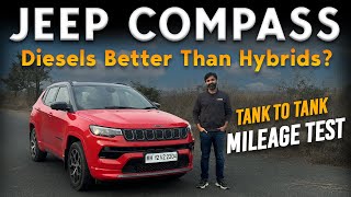 Jeep Compass Diesel Automatic Mileage Test using Tanktotank Method w Drive Impressions  Jan 2024 [upl. by Akselaw]