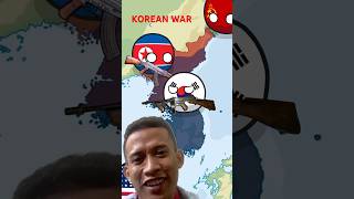 KOREAN WAR IN 22 SECONDcountryballs countryballsgooddreamsvsbaddreams [upl. by Eixam]