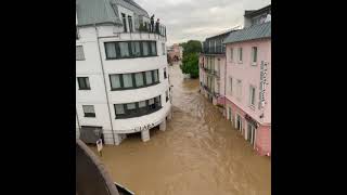 Hochwasser in Bad Neuenahr Ahrweiler Telegrafenstraße 15072021 um 0600 Uhr Morgen [upl. by Copland777]