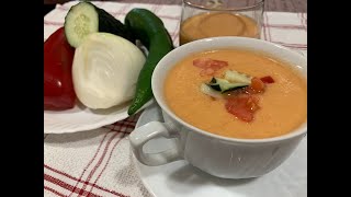 ¡¡GAZPACHO cómo hacer un gazpacho ANDALUZ casero y tradicional [upl. by Onabru]