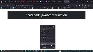 padStart function javascript [upl. by Faulkner368]