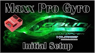 Goblin Maxx Pro Flybarless Initial Setup [upl. by Aroel542]