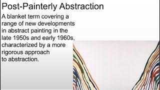 Introducing PostPainterly Abstraction [upl. by Nylloc]