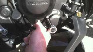 Honda Cbr250r Oil Change [upl. by Carhart]