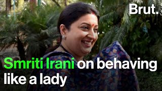 Smriti Irani recalls quote on the ideal woman [upl. by Sahpec]