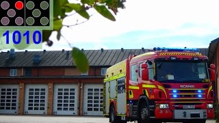 HLF 1010 malmö räddningstjänsten syd brandbil i utryckning feuerwehr einsatzfahrt [upl. by Allebasi]