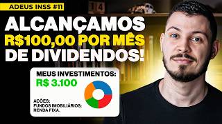 ADEUS INSS 11 CHEGAMOS EM R 3000 INVESTIDOS QUANTO RENDEU [upl. by Neelak]