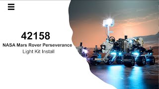 Install Lightailing Light Kit For Lego NASA Mars Rover Perseverance 42158 [upl. by Lusty572]