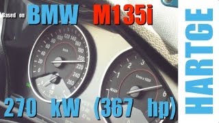 BMW M135i xDrive F20 Test Drive with HARTGE Engine Upgrade 80  200 kmh [upl. by Aiyotal682]