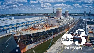 SS United States heading to Florida beach town to be sunk as artificial reef [upl. by Neda448]