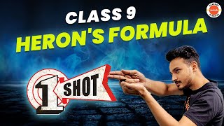 Herons Formula Class 9 One Shot Revision🔫 NCERT 9th Maths Full Chapter12  CBSE 2024 Exam [upl. by Ralleigh]