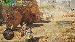 Monster Hunter Wilds Gameplay PC Steam RTX 4060 Ti  MAX Graphics Open World Field Lobby Coop HUB [upl. by Bastian]