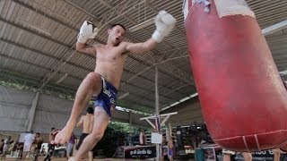 Anthony Starr Muay Thai Training Showcase at Sumalee Boxing Gym Phuket Thailand [upl. by Milson]