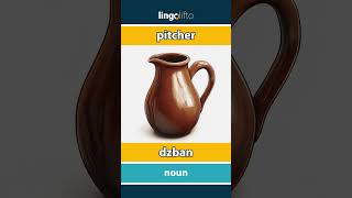 🇬🇧🇵🇱 pitcher  dzban  vocabulary builder  learn English  Uczmy się angielskiego [upl. by Enuahs665]