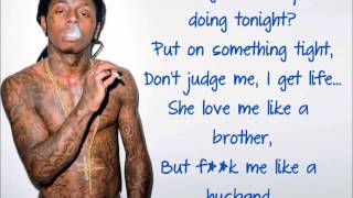 Nicki Minaj High School feat Lil Wayne Clean Lyric Video [upl. by Nobel575]