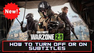 How To Turn OFF  ON Subtitles In Warzone 20  PlayStation amp Xbox [upl. by Krilov747]