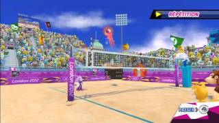 Mario et Sonic aux Jeux Olympiques de Londres 2012  Beach Volley Coop [upl. by Lamp]