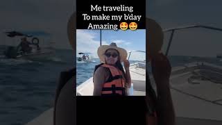 Going with the trend 🤪🥳onesecond beach travel viralvideo birthdayparty [upl. by Shara]