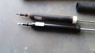 09 BMW 328i REPLACE REAR SHOCK ABSORBER [upl. by Atsirc817]