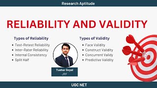 214  Validity and Realiability  Research Aptitude  UGC NET Paper 1 [upl. by Amsaj]