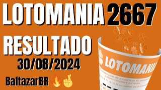 🍀 Lotomania 2667 Resultado Lotomania de hoje 2667 concurso 3008 [upl. by Yrallam]