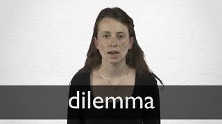 How to pronounce DILEMMA in British English [upl. by Rosco]