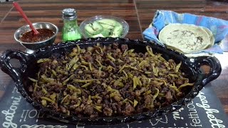 ¡AUTENTICO PLATILLO MÉXICANO quotGUALUMBOS GUISADOS CON SUADERO Y LONGANIZAquot [upl. by Nileuqaj856]