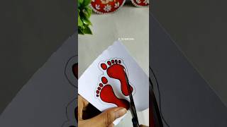 Easy diwali sticker DIY 👣🪔✨🎇 diwali diwalidecor art diy diwalidecorationideas craft trending [upl. by Adnyleb]