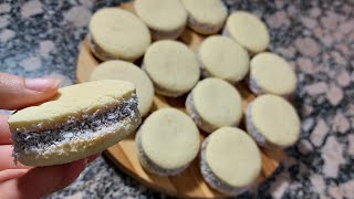 Alfajores de maicena  receta súper fácil [upl. by Coltin]