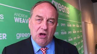 BC Greens leader Weaver outlines pledges [upl. by Cinimod]