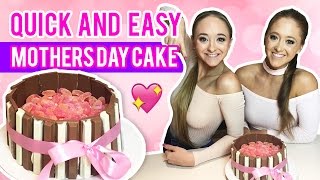 Quick and Easy Mothers Day Cake  The Rybka Twins [upl. by Emmie754]