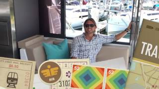 Bali 43 Catamaran Aft Door Enclosure Video By Ian Van Tuyl [upl. by Elocal]