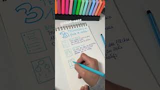 ✨3 techniques de prise de note ✨ prisedenotes bac2023 études revisions lecturerapide study [upl. by Adriana]