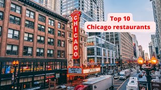 TOP 10 Best restaurants in Chicago [upl. by Afatsuom874]