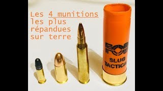 Les 4 munitions les plus répandues sur terre  Survie  survivaliste  preppers [upl. by Priebe743]