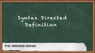 Syntax Directed Definition Explained  GATE Compiler Design [upl. by Faludi]