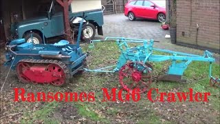 Ransomes MG6 crawler tractor and plough [upl. by Awuhsoj749]